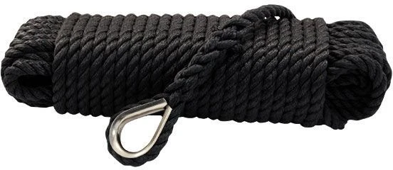 Ankerlijn Ø10mm X 20m Zwart 3 Ankerlijn Ø10mm X 20m Zwart