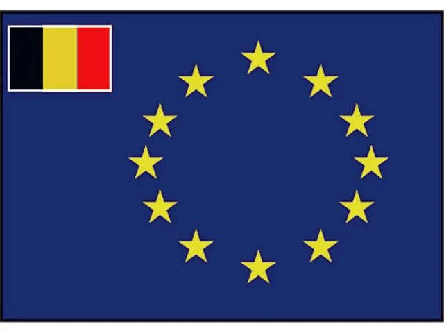 Bootvlag Belgie En Europa (Grootte: 50 X 75cm) 3 Bootvlag Belgie En Europa (Grootte: 50 X 75cm)