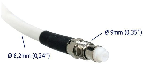 Glomex Dunne Coax Kabel (Grootte: 12 Meter) 6 Glomex Dunne Coax Kabel (Grootte: 12 Meter) - Afbeelding 4