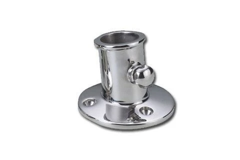 Vlaggenstokhouder RVS (Grootte: Gat Ø19mm) 3 Vlaggenstokhouder RVS (Grootte: Gat Ø19mm)